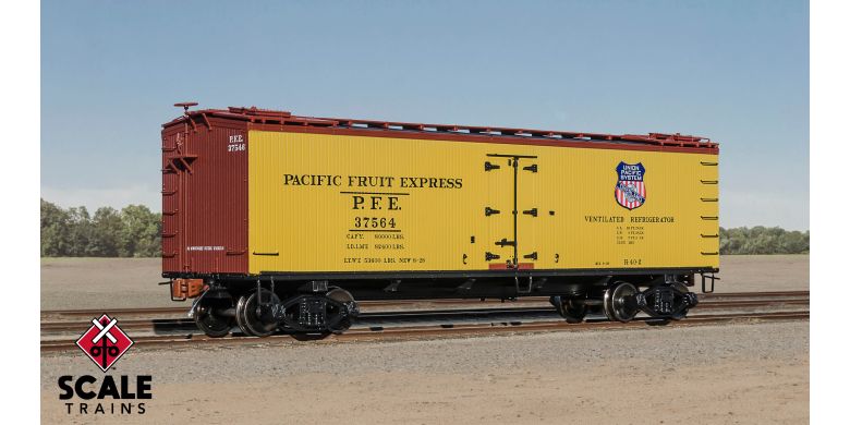 40' PC&F Wood Reefer S.P. #37564 H-O Scale Scale Trains