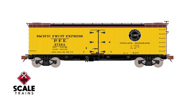 40' PC&F Wood Reefer S.P. #37953 H-O Scale Scale Trains