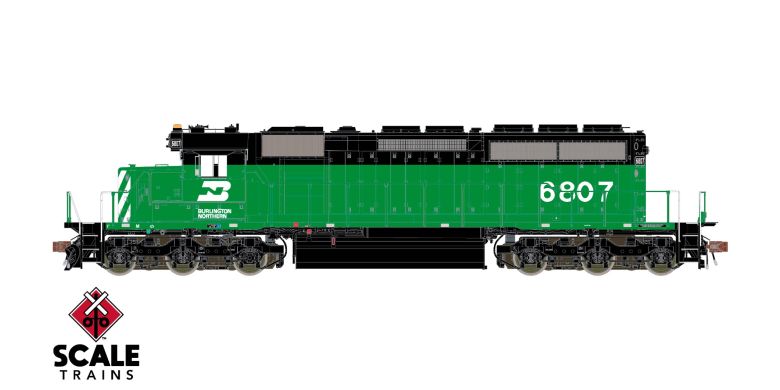 SD40-2 B.N. #6807 No Sound Scale Trains