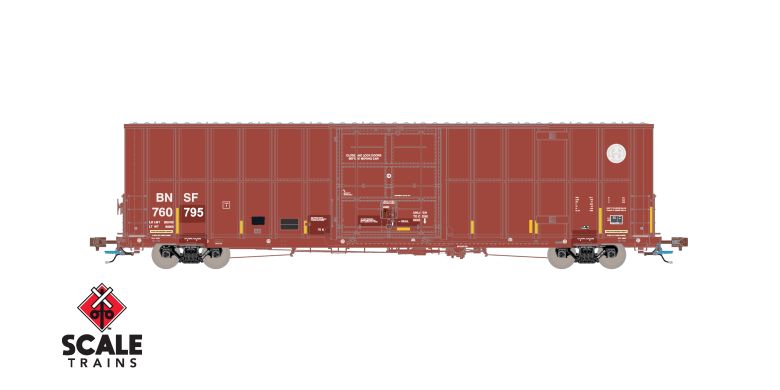 60' Trinity HC PD Boxcar BNSF #760795 H-O Scale Scale Trains
