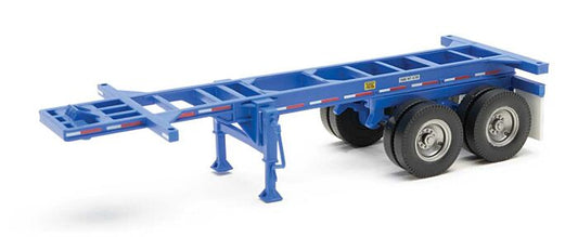 20' Cont Chassis Blue 2-pac Walthers