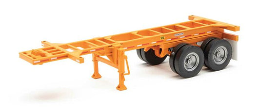 20' Cont Chassis Orange 2-pac Walthers