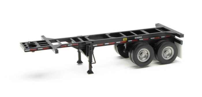 20' Cont Chassis Black 2-pac Walthers