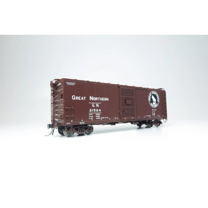 40' Box Car GN Early Min Red Rapido