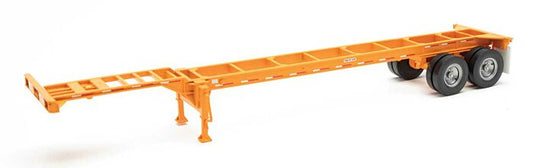 40' Cont Chassis Orange 2-pac Walthers