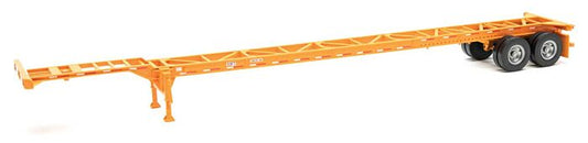 53' Cont Chassis Orange 2-pac Walthers