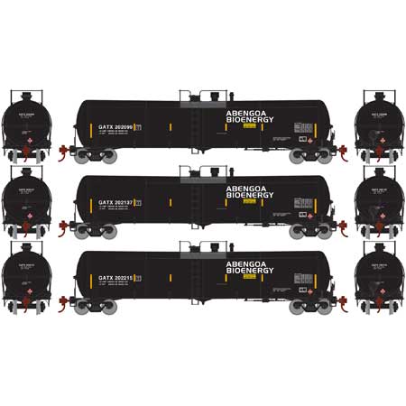 30K Ethanol Tank GATX 3-pac #2 Athearn