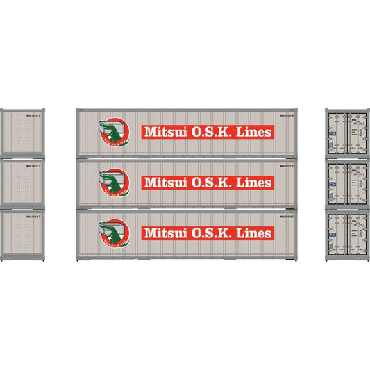 40' Smooth Side Cont MOL 3-pac #1 Athearn