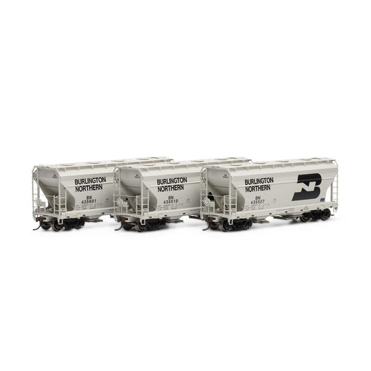 ACF 2970 2-Bay Hopp B.N. 3-pac Athearn