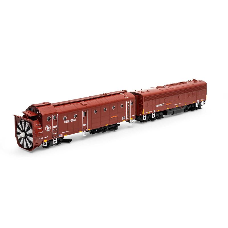 Rotary Snowplow W/F7B BNSF #972561/972577 Athearn