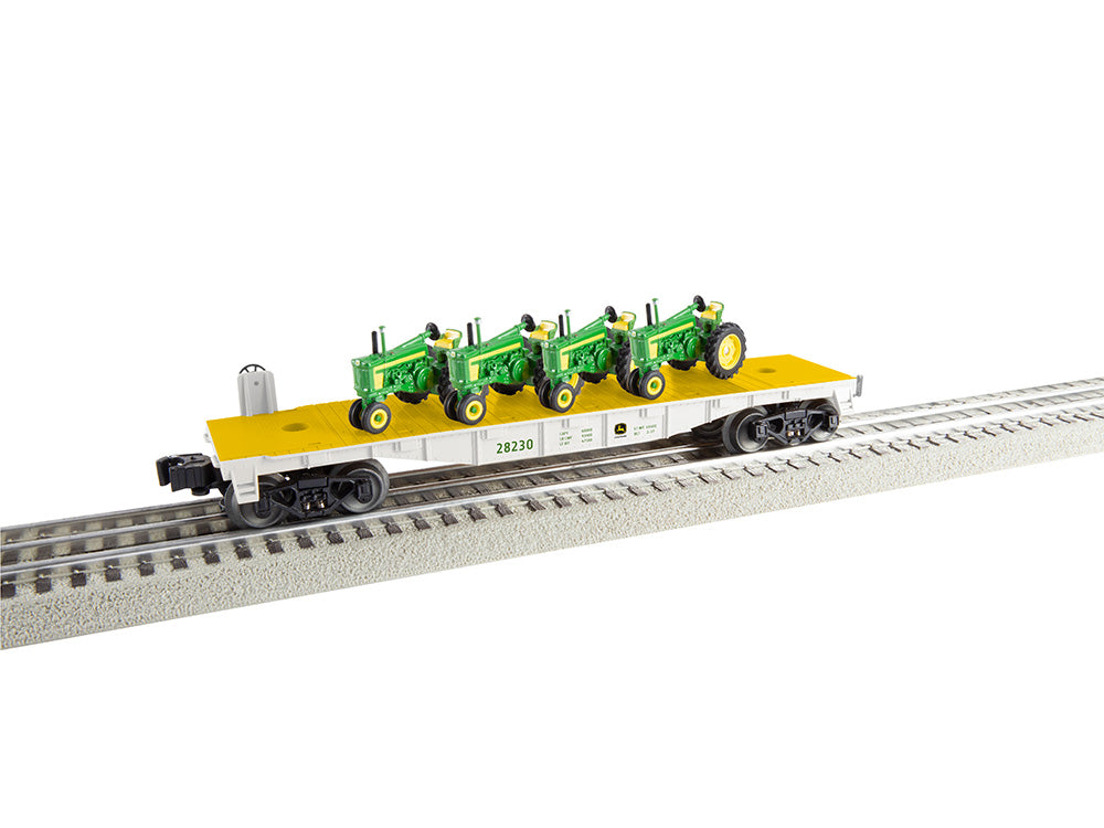 Deere Flat Car W/720 Load O-Scale Lionel