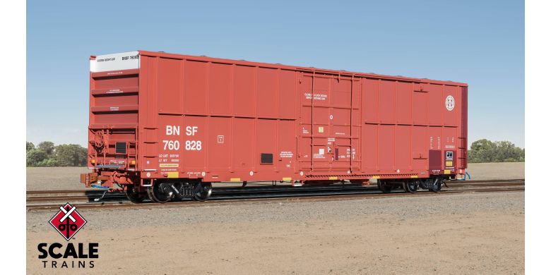 60' Trinity HC PD Boxcar BNSF #760879 H-O Scale Scale Trains