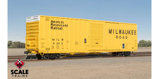 60' PC&F 7633 Boxcar MILW #4222 Scale Trains