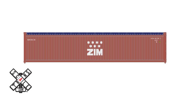 40' Tarp Top Cont Zim #3 Scale Trains