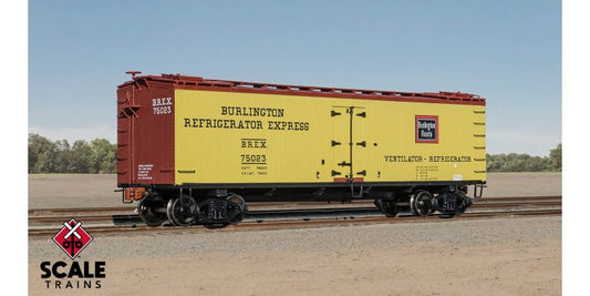 40' PC&F Wood Reefer CB&Q #75314 H-O Scale Scale Trains
