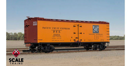 40' PC&F Wood Reefer W.P. #50462 H-O Scale Scale Trains