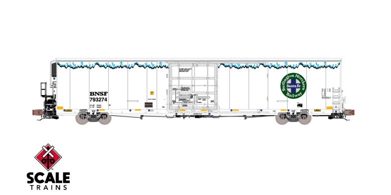 82' 7883 Reefer BNSF #793348 W/Sound N-Scale Scale Trains