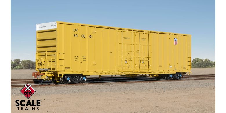 60' Trinity HC PD Boxcar U.P. #700028 H-O Scale Scale Trains