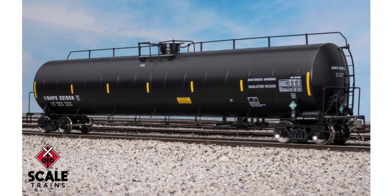 65' 33K Gal Tank Car SHPX #221860 H-O Scale Scale Trains